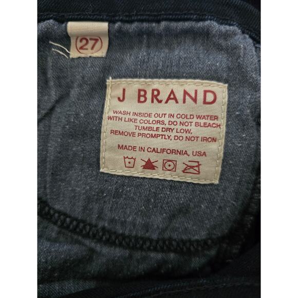 J Brand Jett Jeans Size 27 Black High Rise Skinny Pencil Leg Stretch Denim - Picture 4 of 4